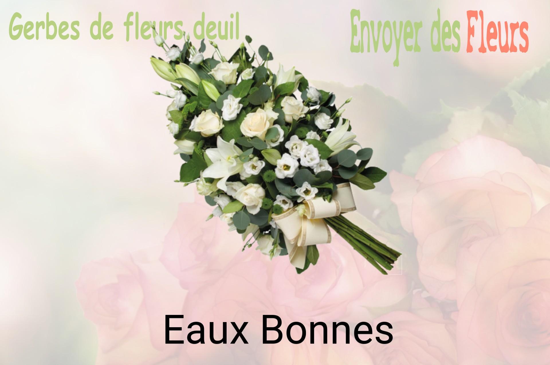 Gerbe de fleurs de deuil livrée à Eaux-Bonnes